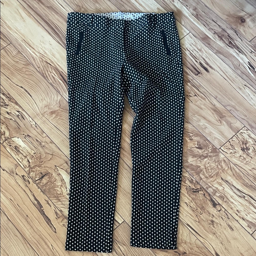 Mosaic & Co Black and White Checkered Skinny Ankle Pants